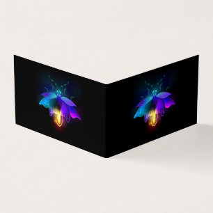 Neon Firefly på svart Visitkort