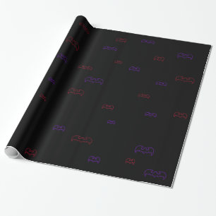 Neon Fladdermöss Presentpapper