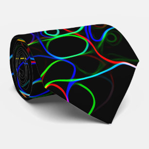 Neon Flerfärgad Curvy Line Mönster - COOLA Slips