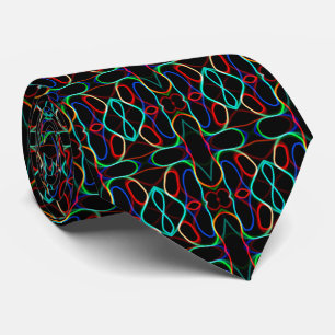 Neon Flerfärgad Curvy Line Mönster - COOLA Slips