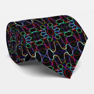 Neon Flerfärgad Curvy Line Mönster - COOLA Slips