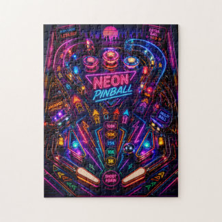 Neon Flipper Frenzy: Retro Arkadrush Pussel