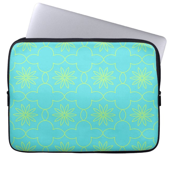 Neon Flora Laptop Fodral (Framsidan)