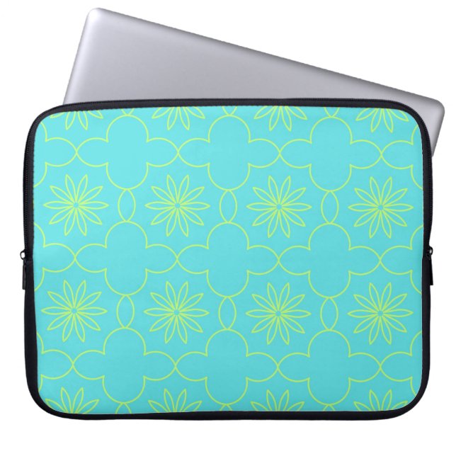 Neon Flora Laptop Fodral (Framsidan)