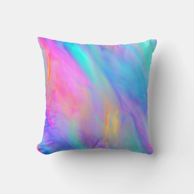 Neon Flow Dekorativ kudde (Framsida)