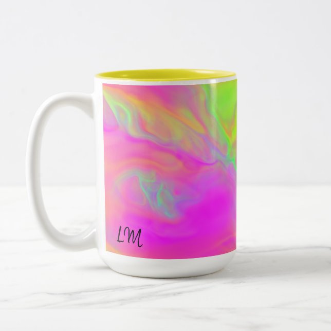 Neon Flow Personlig mugg (Vänster)