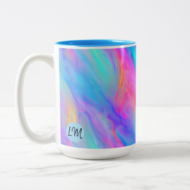 Neon Flow Personlig mugg (Vänster)