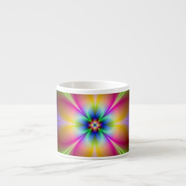 Neon Flower Espressomugg (Framsidan)