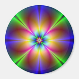 Neon Flower Magnet
