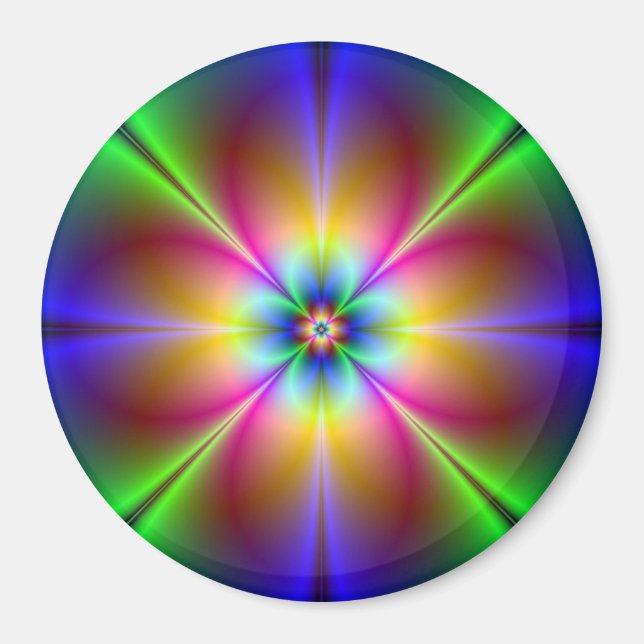 Neon Flower Magnet (Framsidan)