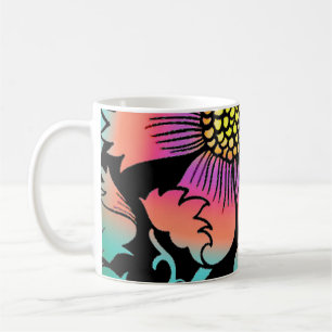 Neon Flowers Kaffemugg