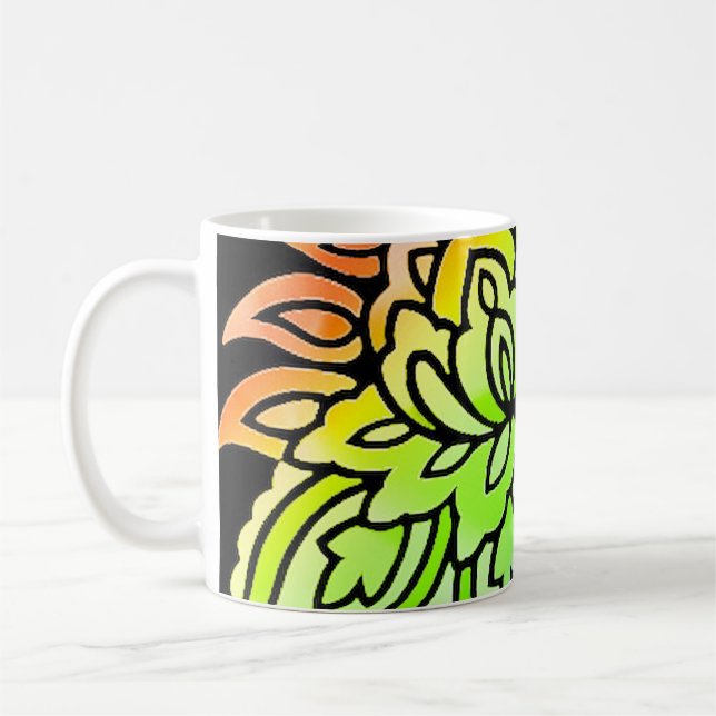 Neon Flowers Kaffemugg (Vänster)