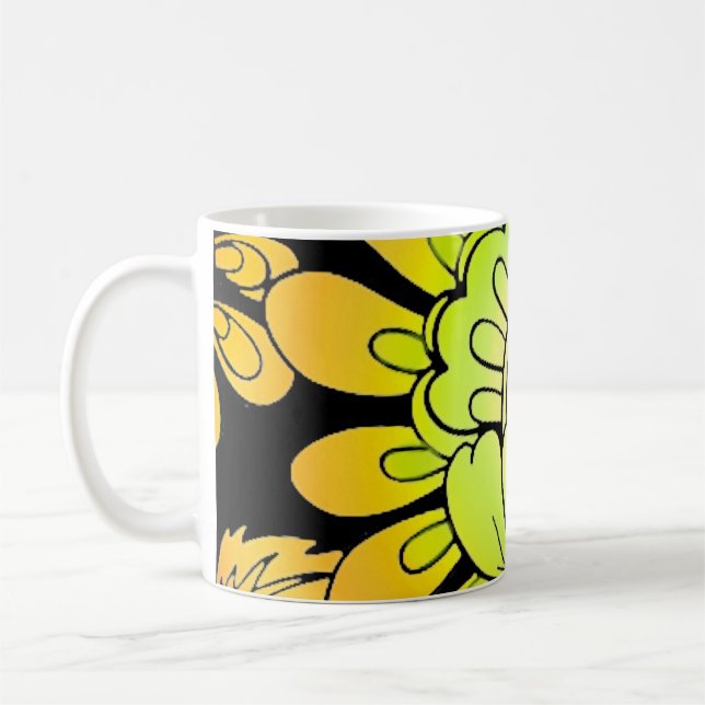 Neon Flowers Kaffemugg (Vänster)