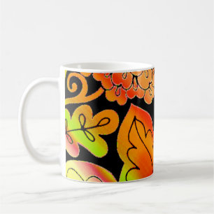 Neon Flowers Kaffemugg