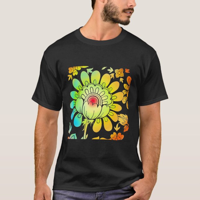 Neon Flowers T Shirt (Framsida)