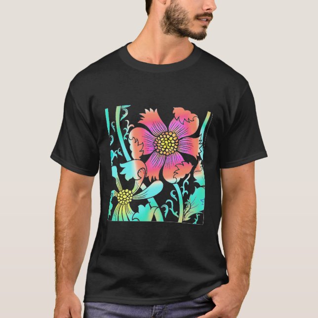 Neon Flowers T Shirt (Framsida)