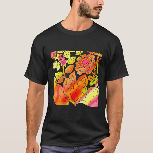 Neon Flowers T Shirt (Framsida)