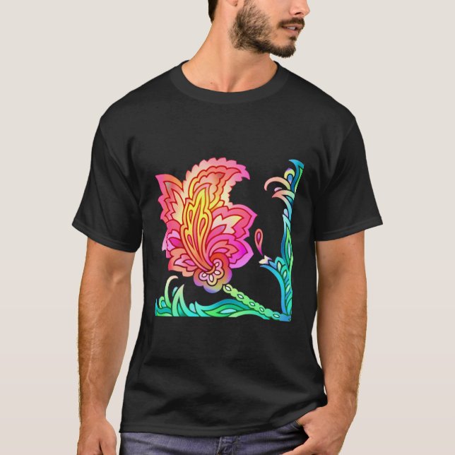 Neon Flowers T Shirt (Framsida)