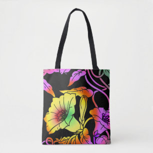 Neon Flowers Tygkasse