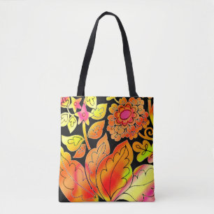 Neon Flowers Tygkasse