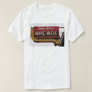 Neon för det Salem pilgallerit undertecknar T-shirt