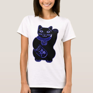 neon för manekinekoblått t shirt