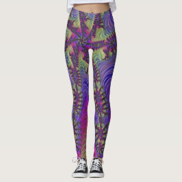 Neon Fractal Leggings