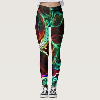 Neon Fraktal 2 Leggings