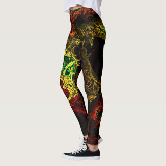 Neon Fraktal 4 Leggings