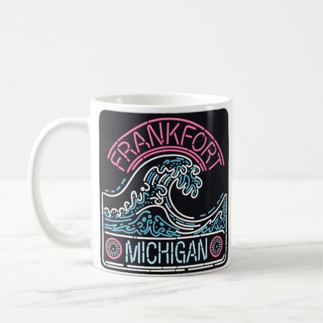 Neon Frankfort Michigan Kaffemugg (Vänster)