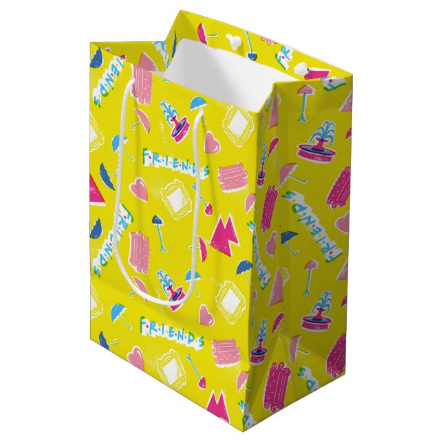 Neon FRIENDS™ Ikonmönster (Framsidan Vinklad)