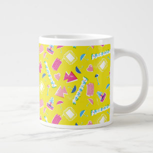Neon FRIENDS™ Ikonmönster Jumbo Mugg