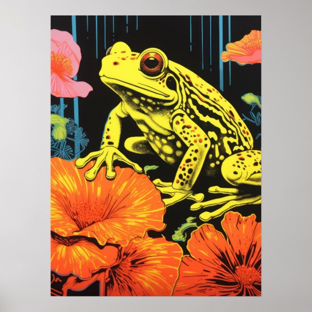 Neon Frog: Symphony in Bloom Poster (Framsidan)