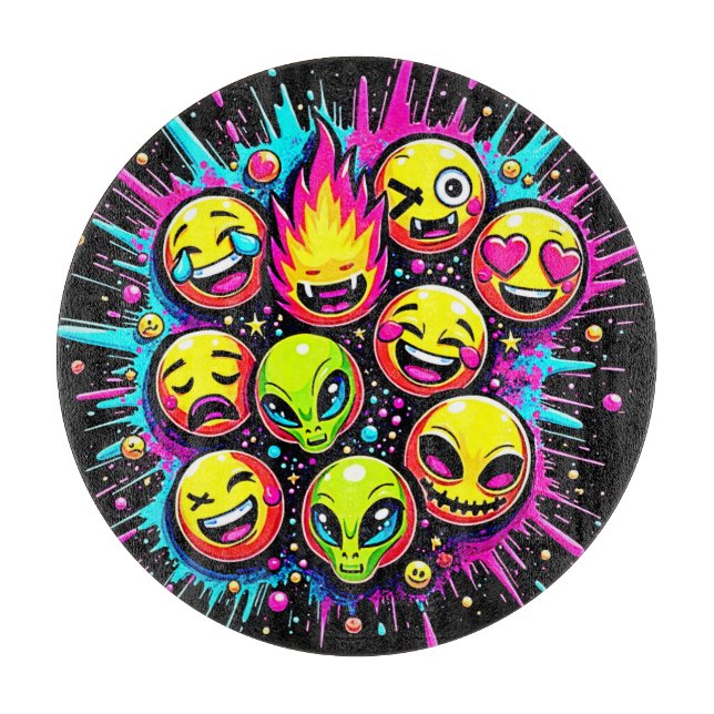 Neon Funky Emoji Mix (Framsidan)