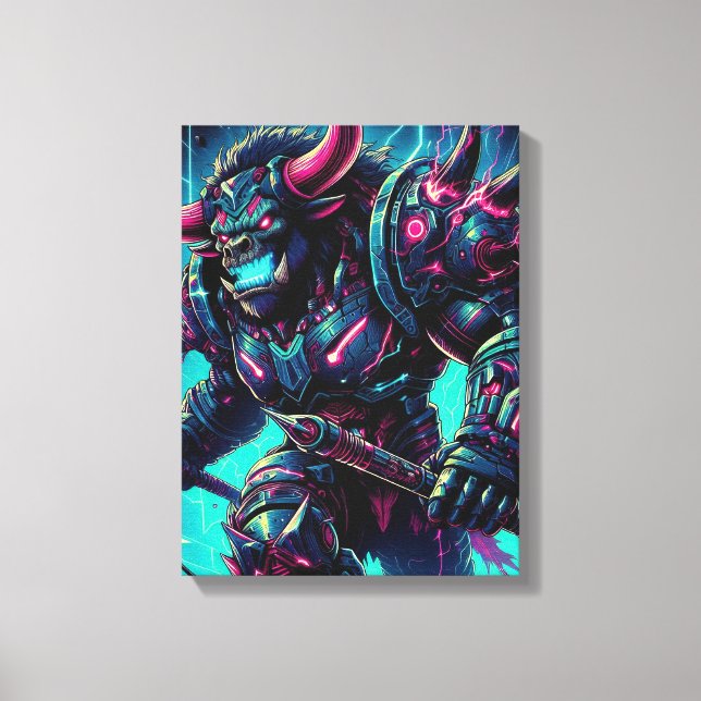 Neon Fury: Kosmikristen Canvastryck (Framsida)