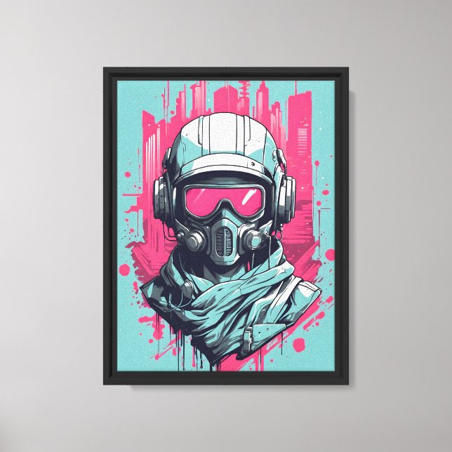 Neon Future Hero Canvastryck (Framsida)