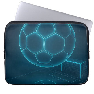 Neon Futuristiska Ocer Fält Art Laptop Fodral
