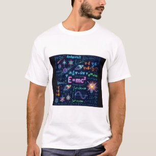 Neon Fysik & Matematik Ekvationer T-Shirt Vetens