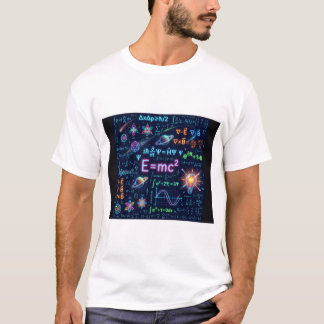 Neon Fysik & Matematik Ekvationer T-Shirt | Vetens