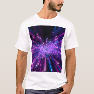 Neon Galaxy Cosmic Abstrakt Background T Shirt