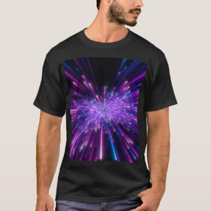 Neon Galaxy Cosmic Abstrakt Background T Shirt