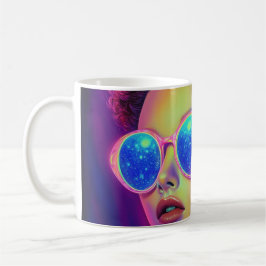 Neon Galaxy Glamor Kaffemugg