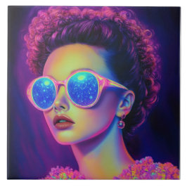Neon Galaxy Glamor Kakelplatta