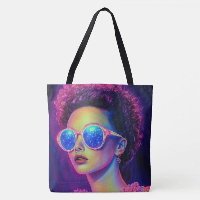 Neon Galaxy Glamor Tygkasse (Framsida)