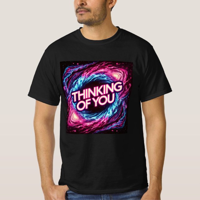 Neon Galaxy tänker dig Manar Tshirt T Shirt (Framsida)