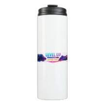 Neon Gamer Wrap Coffee Mug 🎮 | LEVEL UP Coffee Fi