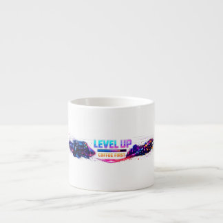 Neon Gamer Wrap Coffee Mug 🎮 | LEVEL UP Coffee Fi Espressomugg