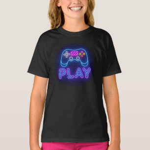Neon Gamers Controller T Shirt