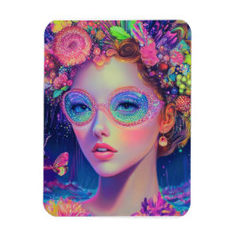 Neon Garden Goddess Magnet