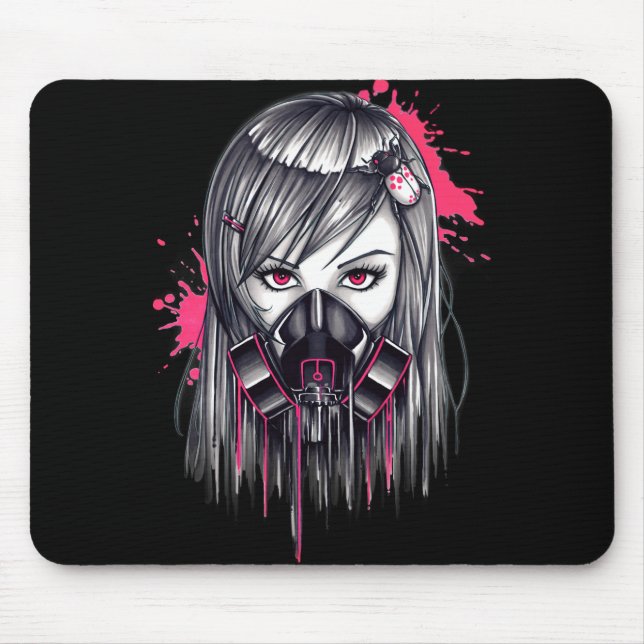 Neon Gas Mask Girl Musmatta (Framsidan)